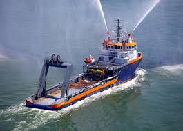 Maritime operations background - AHT vessel